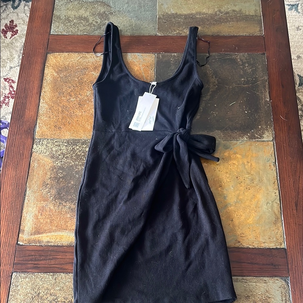 Zara Elegant Black Mini Dress